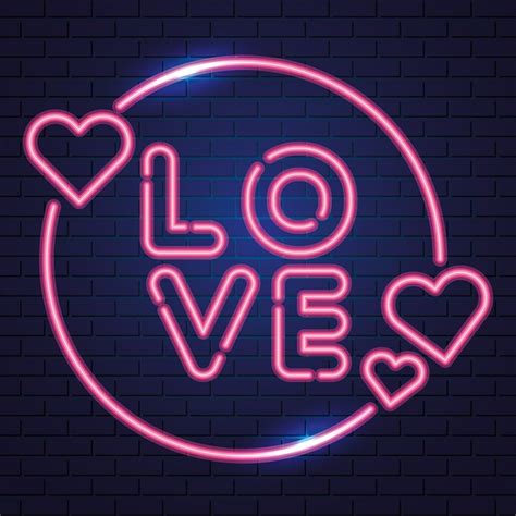 Free Vector Hearts And Love Neon