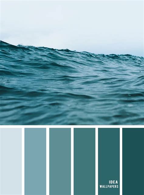 12 Beautiful Blue Teal Color Combos Deep Green Sea Inspired Ocean