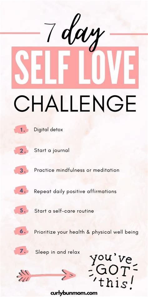 7 Day Self Love Challenge Video Positive Self Affirmations Self