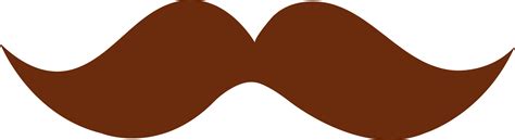 Brown Moustache Design Free Clip Art