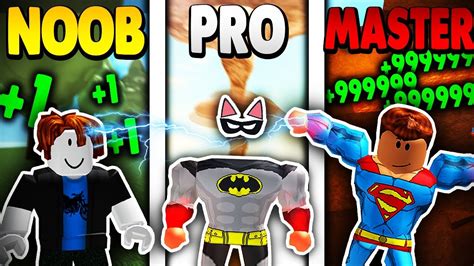 Noob Vs Pro Vs Master Insane Super Power Training Simulator Youtube