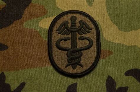 Authentic Us Army Health Services Medical Cmd Bdu Subdued Sew On