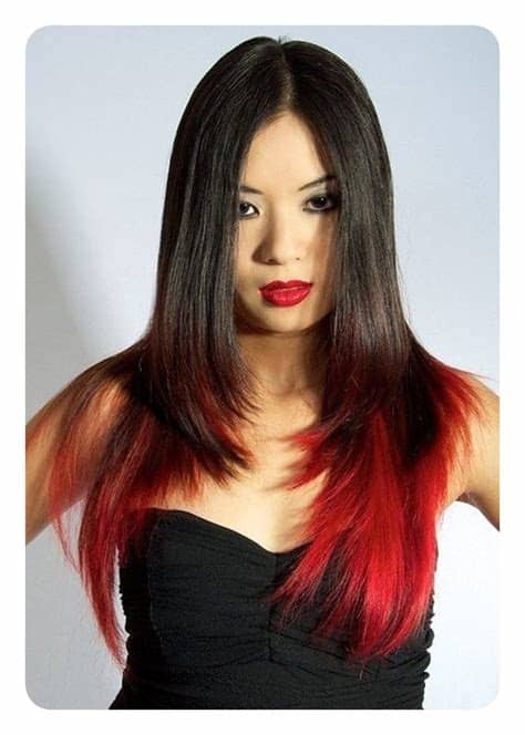 Glossy red highlights will cure your fall hair fatigue. 90 Highlights For Black Hair That Looks Good On Anyone ...