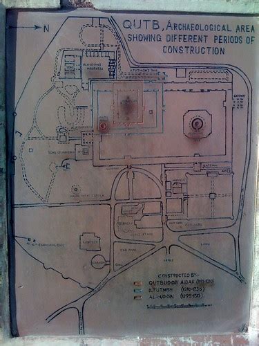 Qutub Minar Area Map Map Posted Near Entrance To Qutub Min Flickr