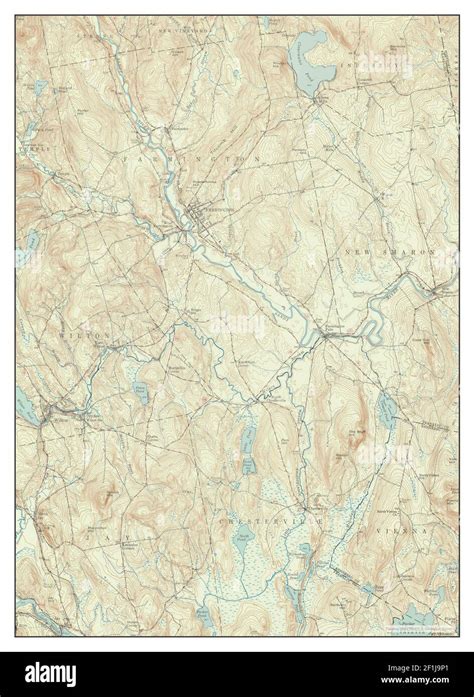 Farmington Maine Map Cut Out Stock Images And Pictures Alamy