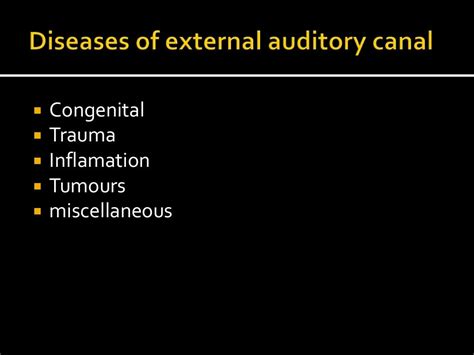 Diseases Of The External Ear