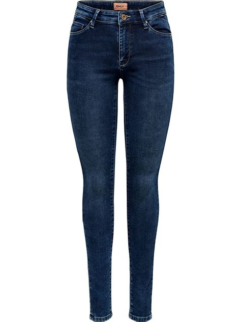 Only Spijkerbroek Carmen Skinny Fit Donkerblauw Goedkoop Kopen