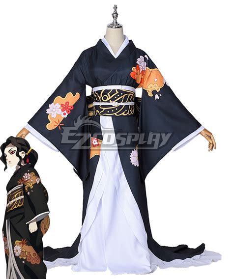 Demon Slayer Kimetsu No Yaiba Kibutsuji Muzan Female Kimono Cosplay Costume