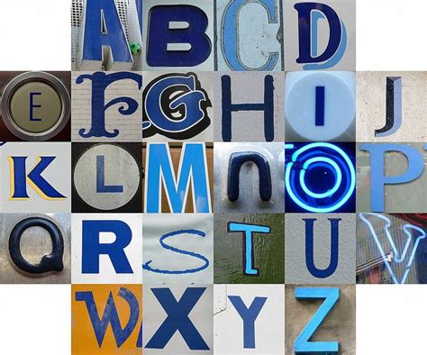 The Letters Are Made Up Of Different Shapes And Sizes
