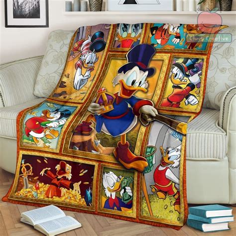 Handmade Cute Donald Duck Fleece Blanket Disney Characters Etsy
