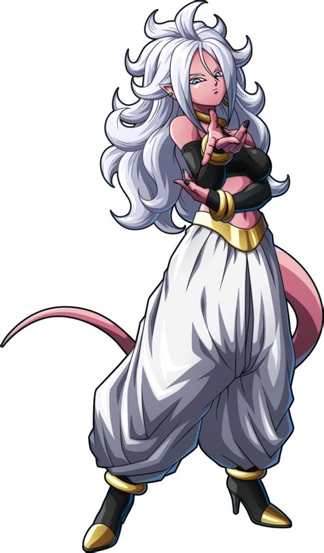 [render] dbfighterz majin android 21 good by purplehato dragones androide numero 21