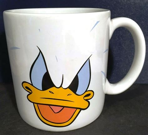 Donald Duck Angry Mad Face Coffee Mug Disney Store 16 Ounce Xl Cup