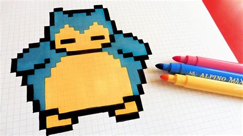 Play the best pixel art games for free. Handmade Pixel Art - How To Draw Snorlax #pixelart - YouTube