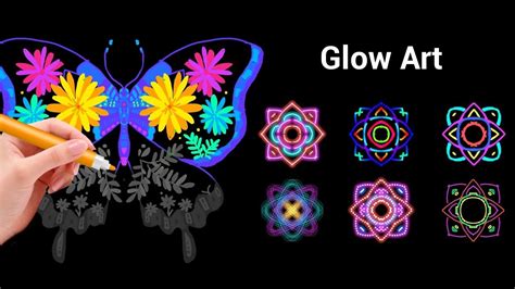 Easy Glow Art Tutorial Doodle Master 🌟🌟 Youtube