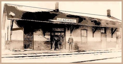 Seagrave Ontario Grand Trunk Railway Station Vintage Photo