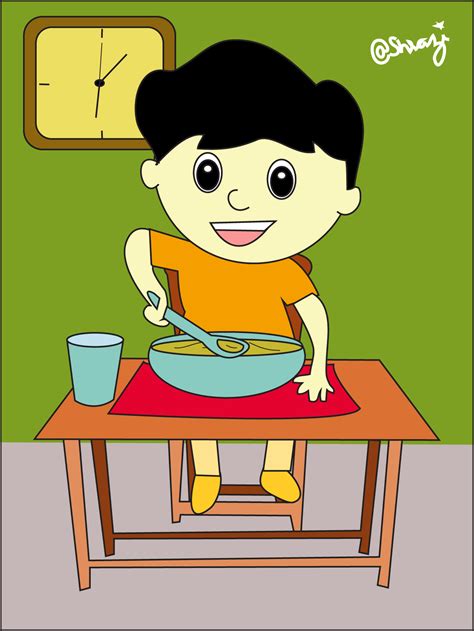 Download 4219 food cliparts for free. "Kids eating and Drinking" an animated scene creation by ...