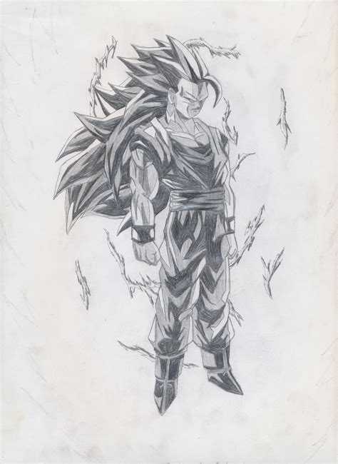 If you love dragon ball and dragon ball z, we have a treat for you. SSJ3 Goku | Pencil drawings, Sketches, Drawings
