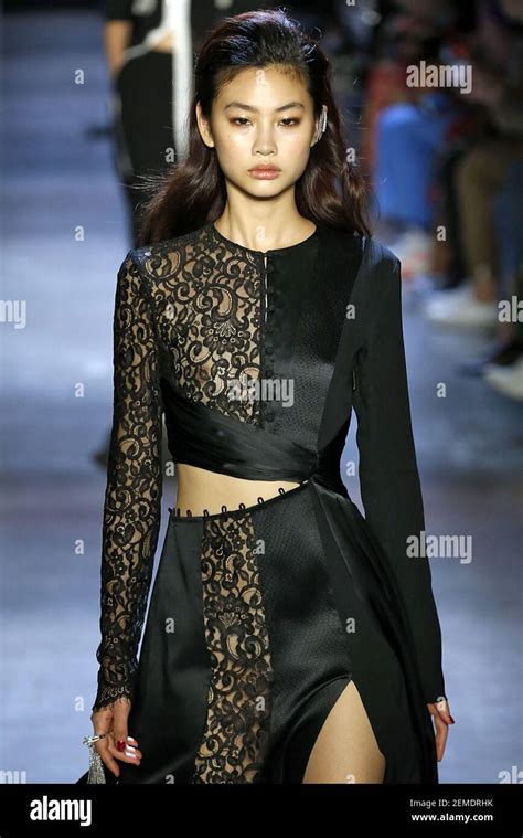 Hoyeon Jung Walks On The Runway During The Prabal Gurung Ready To Wear