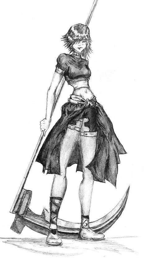 Old Draw Scythe Girl By Rainmaker02 On Deviantart