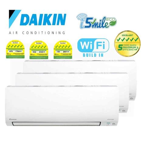 Daikin ISmile Eco Series Multi Split System 2 3 4 TV Home Appliances