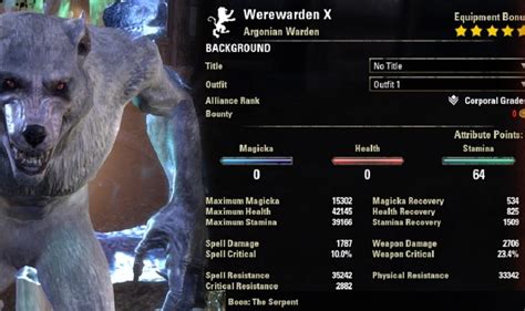 Welcome to the tank club: Warden Werewolf Build PvP for Elder Scrolls Online - AlcastHQ