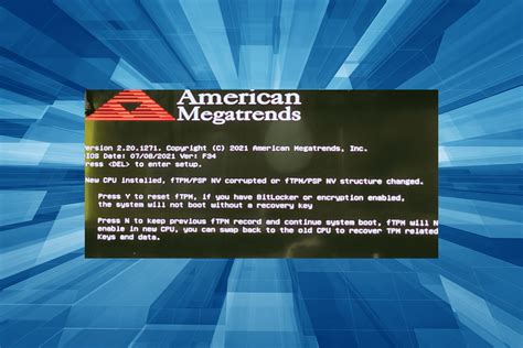 New Cpu Installed Ftpmpsp Nv Corrupted How To Fix It