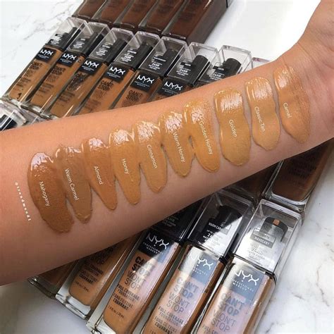 Natural Nyx Cant Stop Wont Stop Foundation Swatches - Gbodhi