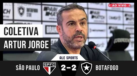 Coletiva Artur Jorge S O Paulo X Botafogo P S Jogo Youtube