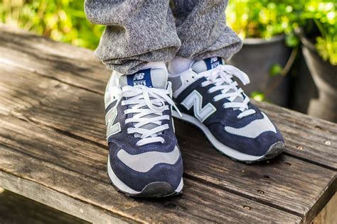 Shop at our store and also enjoy the best in daily editorial content. New Balance 574 Navy & Grey M574BGS On Foot Sneaker Review