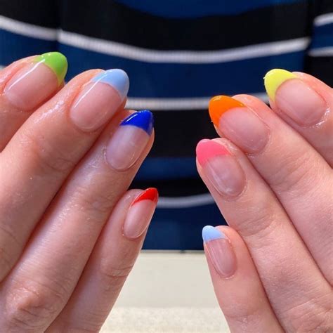 Colorful French Tip Nails 2021