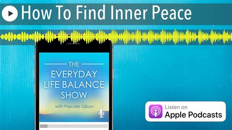 How To Find Inner Peace Youtube