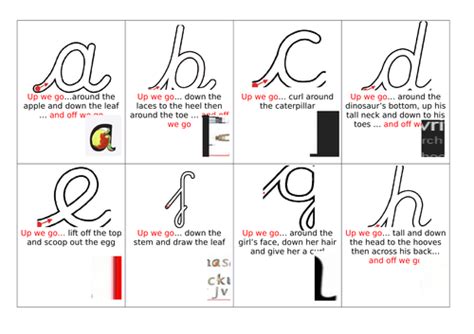 read write  pre cursive letter formation