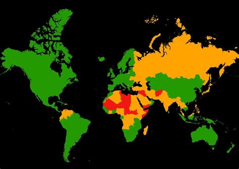 The Most Dangerous Countries In The World For Tourists In One Map