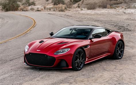 Download Wallpapers Aston Martin Dbs Superleggera 2019 Red Supercar