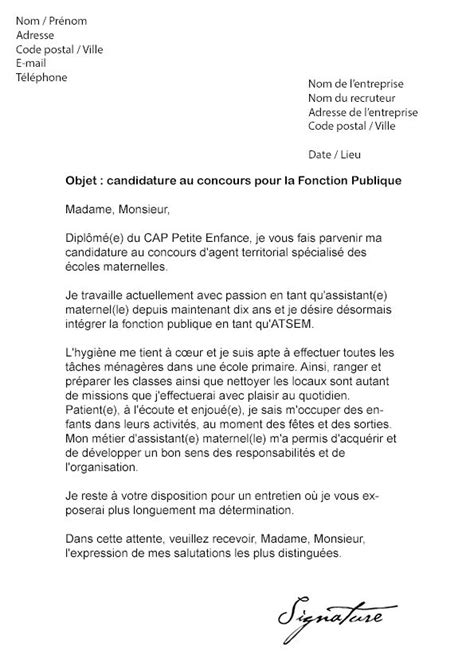 faire un cv pour etre atsem