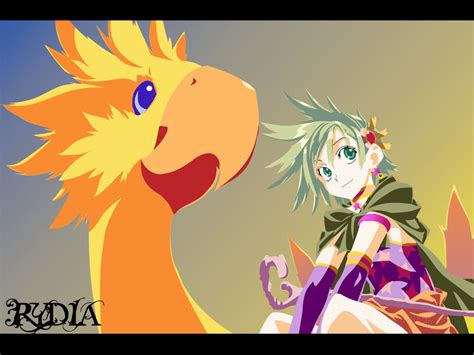 Rydia And Chocobo Final Fantasy And 1 More Danbooru