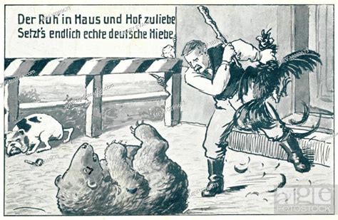 A Satirical German Cartoon Commenting On The First World War Foto De Stock Imagen Derechos