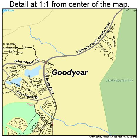 Goodyear Arizona Street Map 0428380