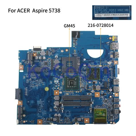 Kocoqin Laptop Motherboard For Acer Aspire 5738 5738g Ddr3 Mainboard