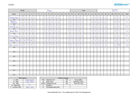 Weekly work schedule template i crew. Work Schedule Template (Excel & PDF) Download - TrackTime24