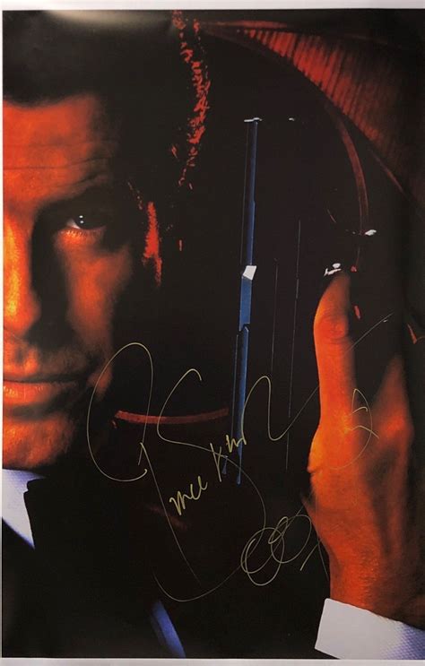 Pierce Brosnan Autograph Signed James Bond 007 Poster