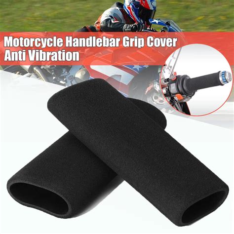 1 Pair Motorbike Comfort Handlebar Grip Cover Motorcycle Slip On Foam