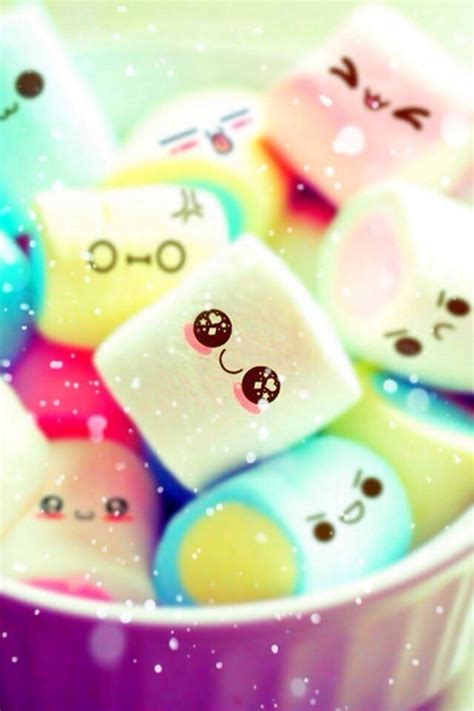 Two if my fav things smiling and marshmallows | Wallpaper iphone cute