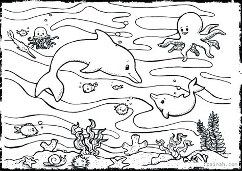 Deep Sea Creatures Coloring Pages At Free Printable