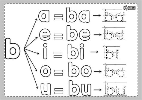 Ficha Ba Be Bi Bo Bu Abc Fichas