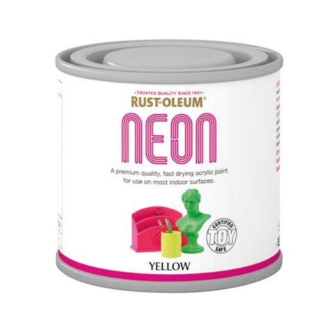 Rust Oleum Bright Neon Yellow Paint Toy Safe 125ml Sprayster