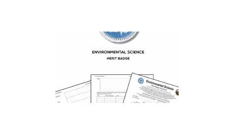 📛 Environmental Science Merit Badge (WORKSHEET & REQUIREMENTS)