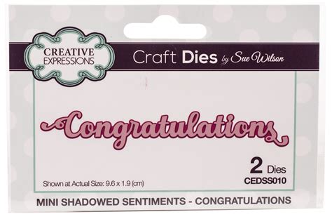 Creative Expressions Craft Dies By Sue Wilson Shadowed Sentiments