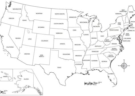 Free Printable Us Map With State Names Printable Us Maps