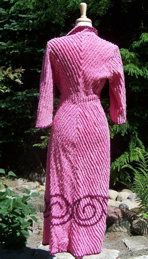 All Wrapped Up Vintage 1950s Chenille Robe Etsy